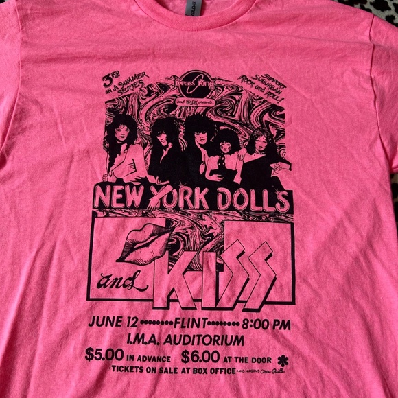 New York Dolls Vintage 1974 Flyer Tee - Picture 2 of 2